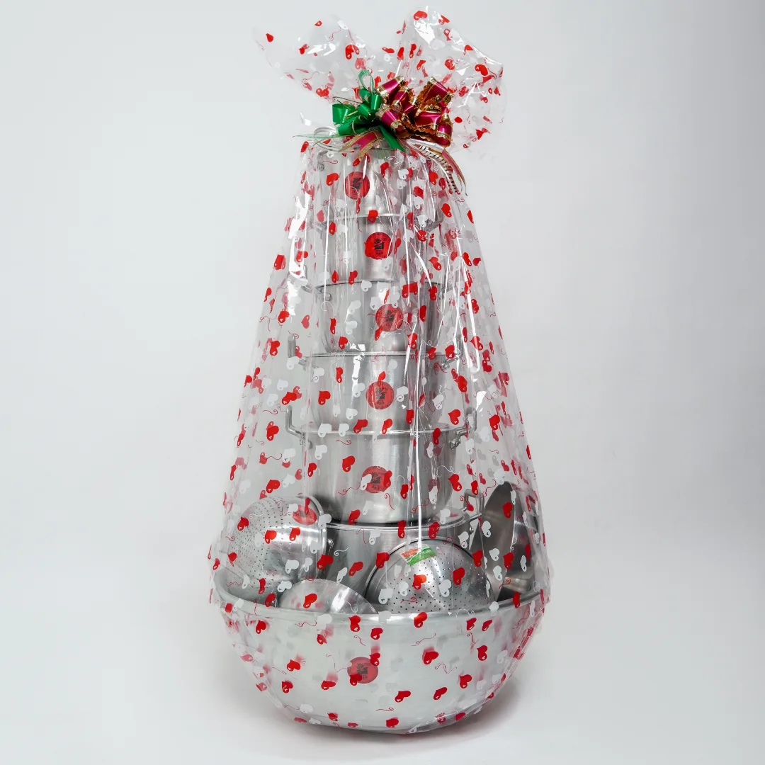 Cookware and kitchen essentials on display